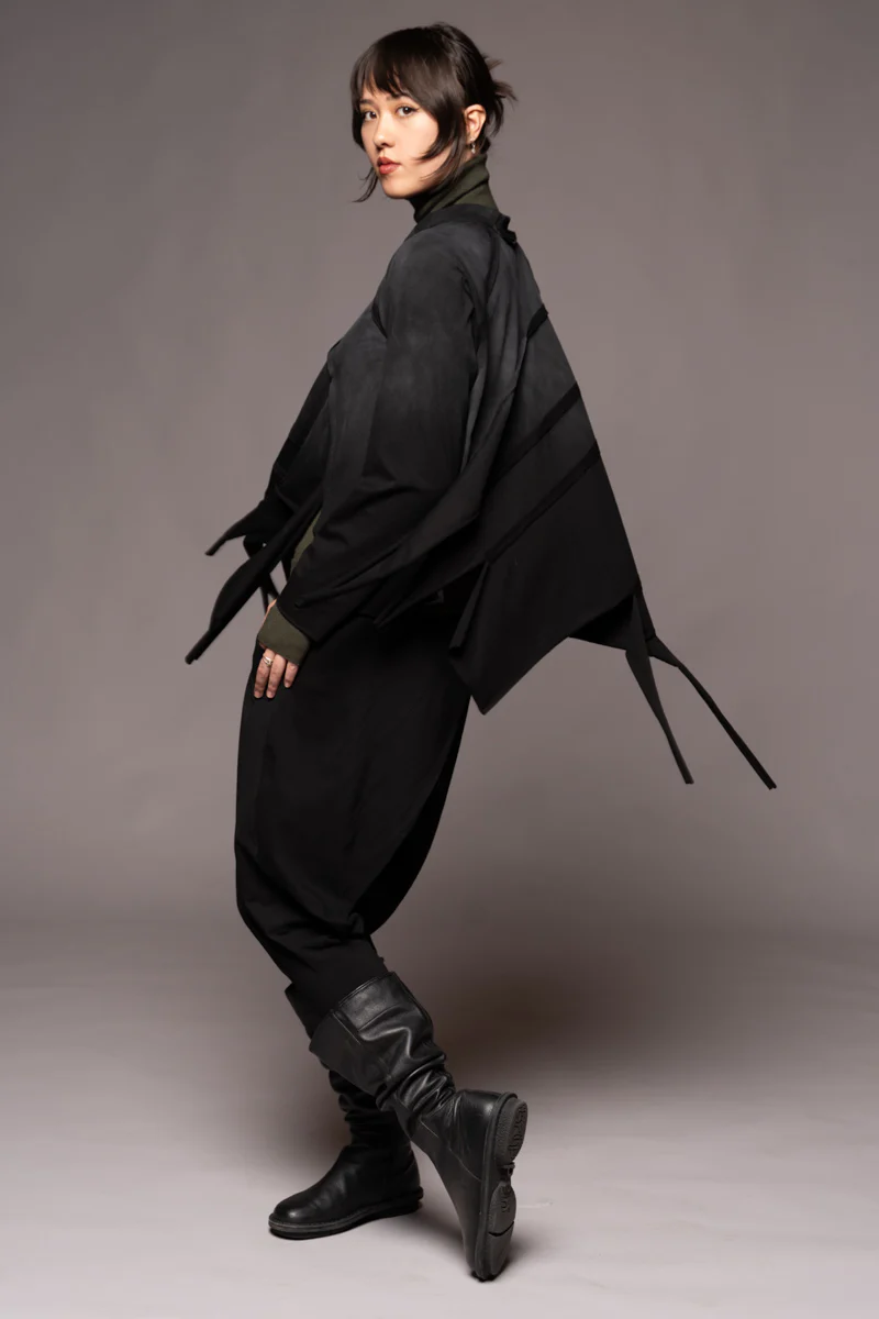 Dogstar Kiyora Loose Top - Black Spray