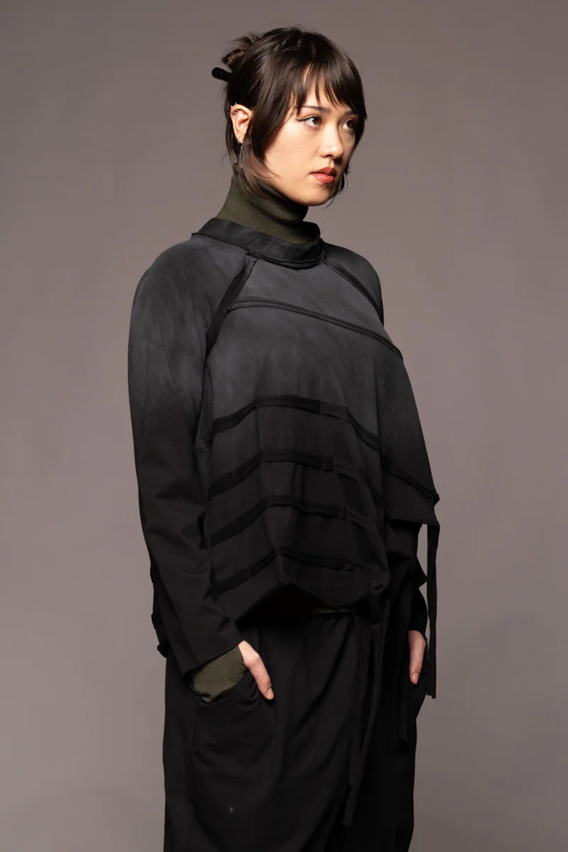 Dogstar Kiyora Loose Top - Black Spray