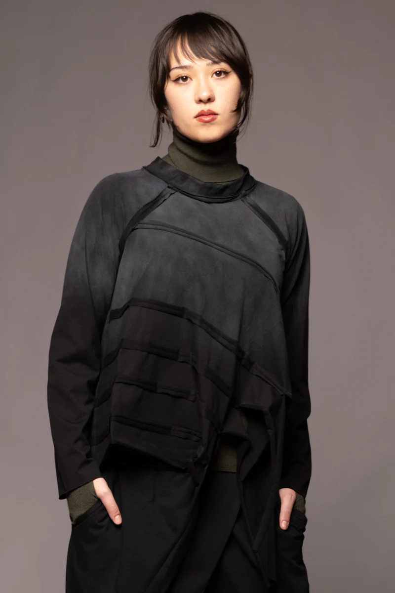 Dogstar Kiyora Loose Top - Black Spray
