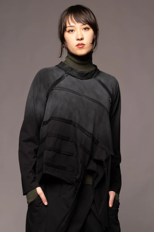 Dogstar Kiyora Loose Top - Black Spray
