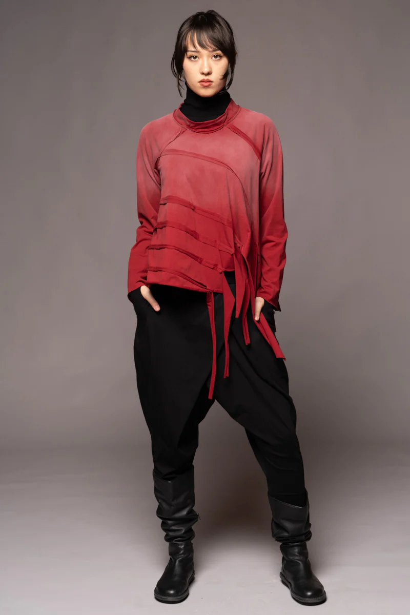 Dogstar Kiyora Loose Top - Garnet Spray