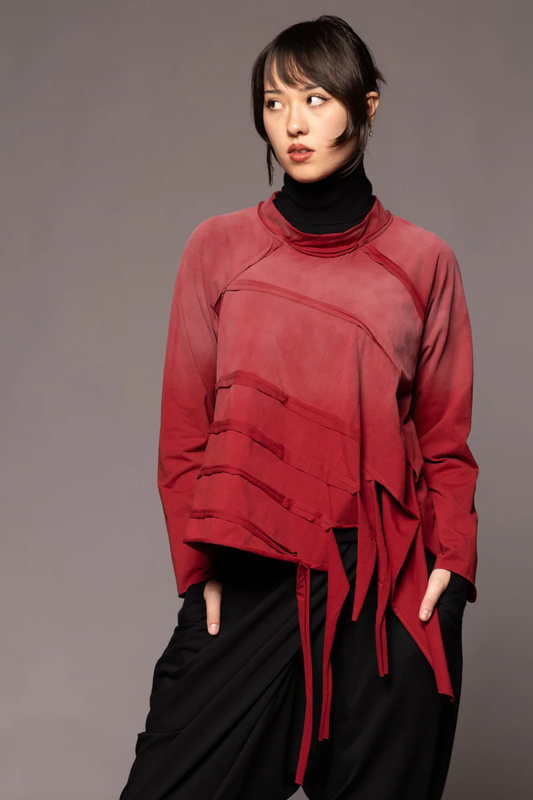 Dogstar Kiyora Loose Top - Garnet Spray