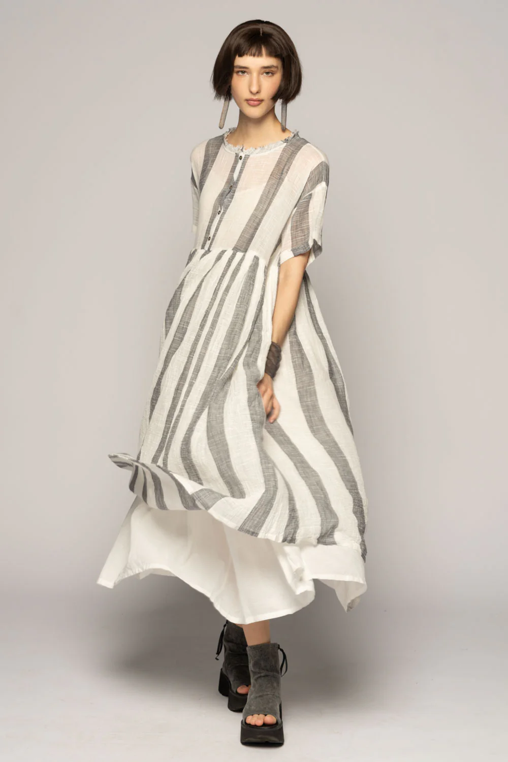 Dogstar Wattle Gather Dress - Chambray