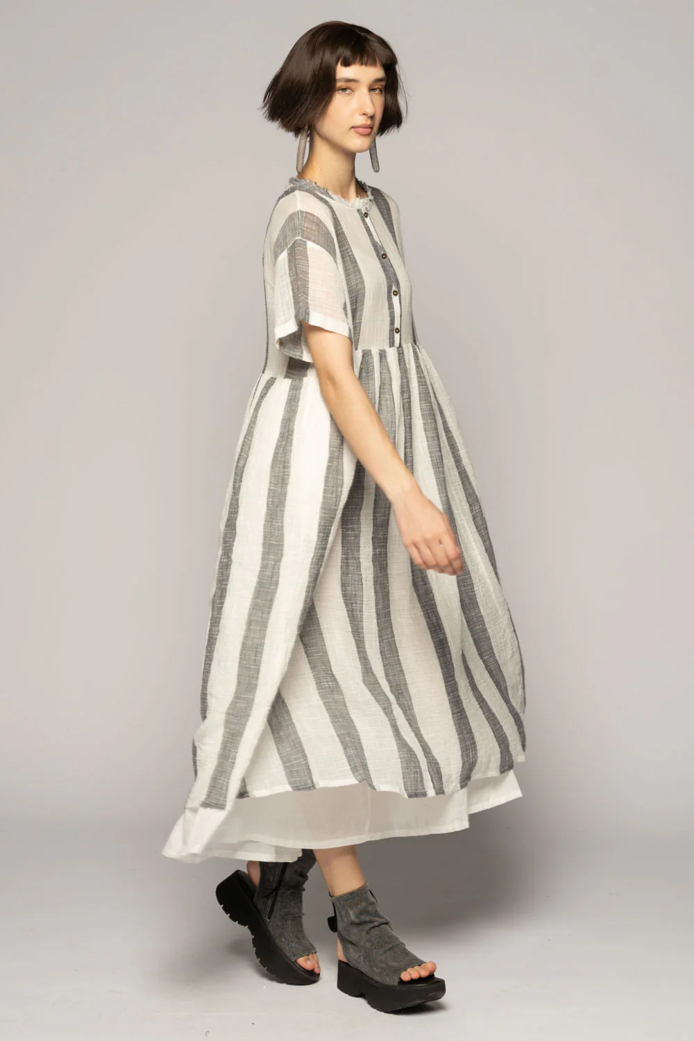 Dogstar Wattle Gather Dress - Chambray