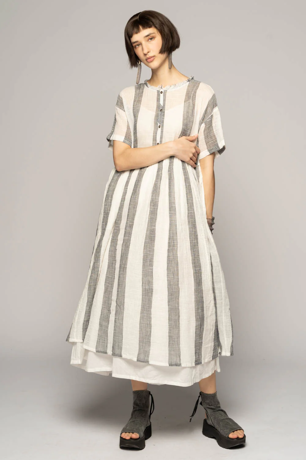 Dogstar Wattle Gather Dress - Chambray