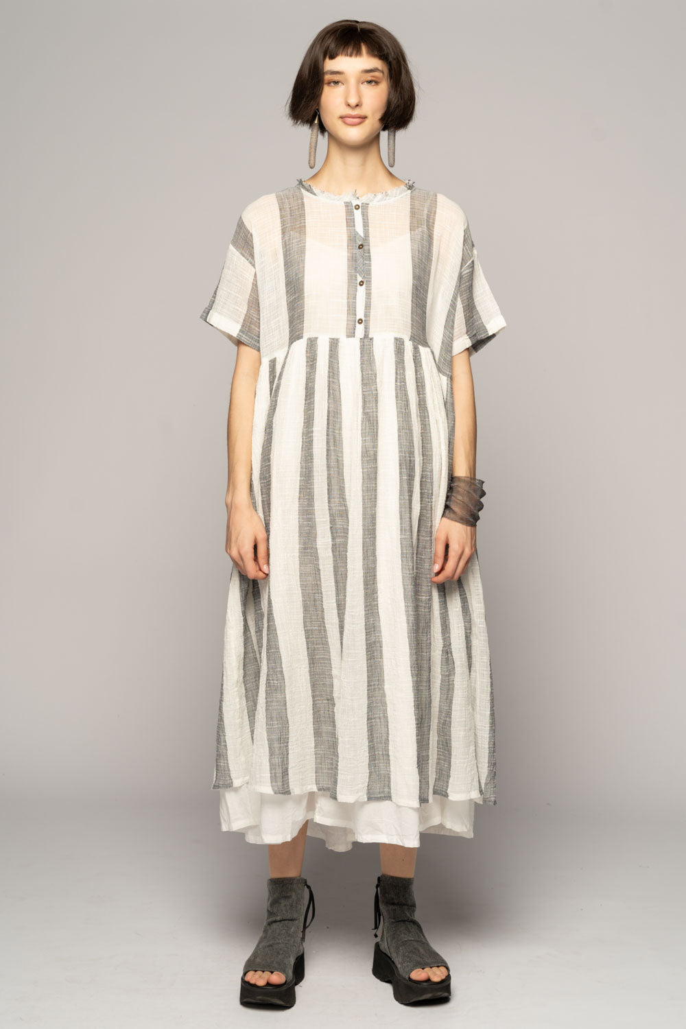 Dogstar Wattle Gather Dress - Chambray