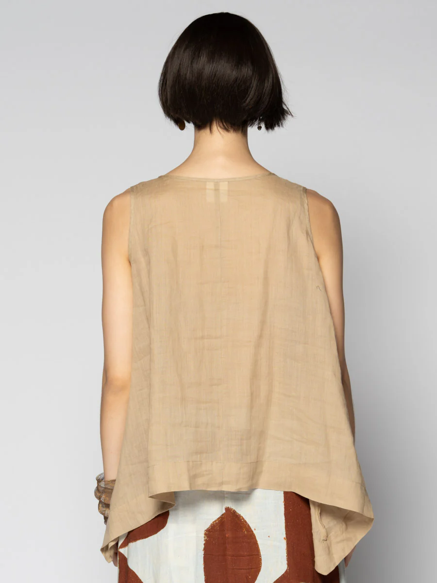 Dogstar Sumi Frill Top - Wheat