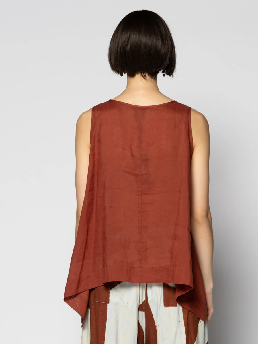 Dogstar Sumi Frill Top - Copper