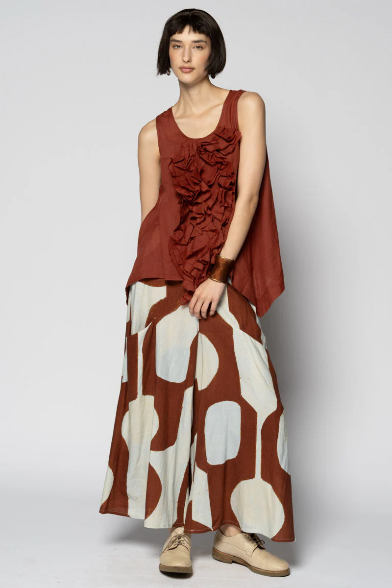 Dogstar Sumi Frill Top - Copper