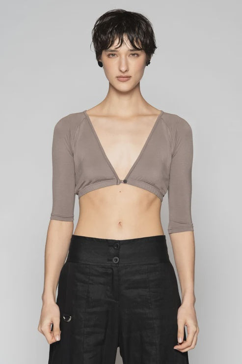 Dogstar Kuro S/S V Top - Truffle
