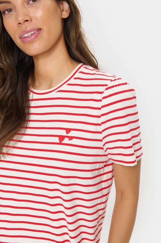 Saint Tropez Jucia T Shirt - Flame Scarlett