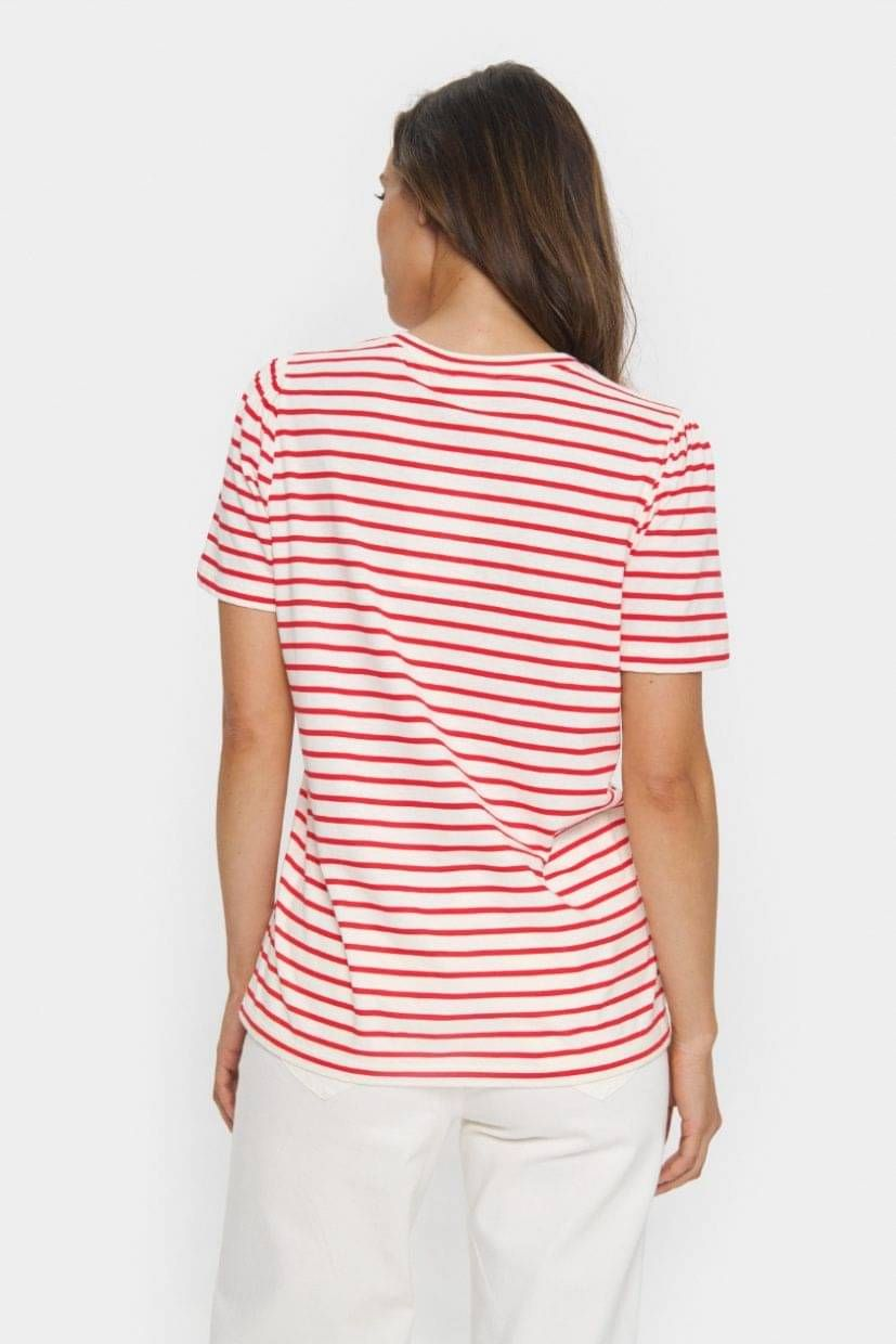 Saint Tropez Jucia T Shirt - Flame Scarlett