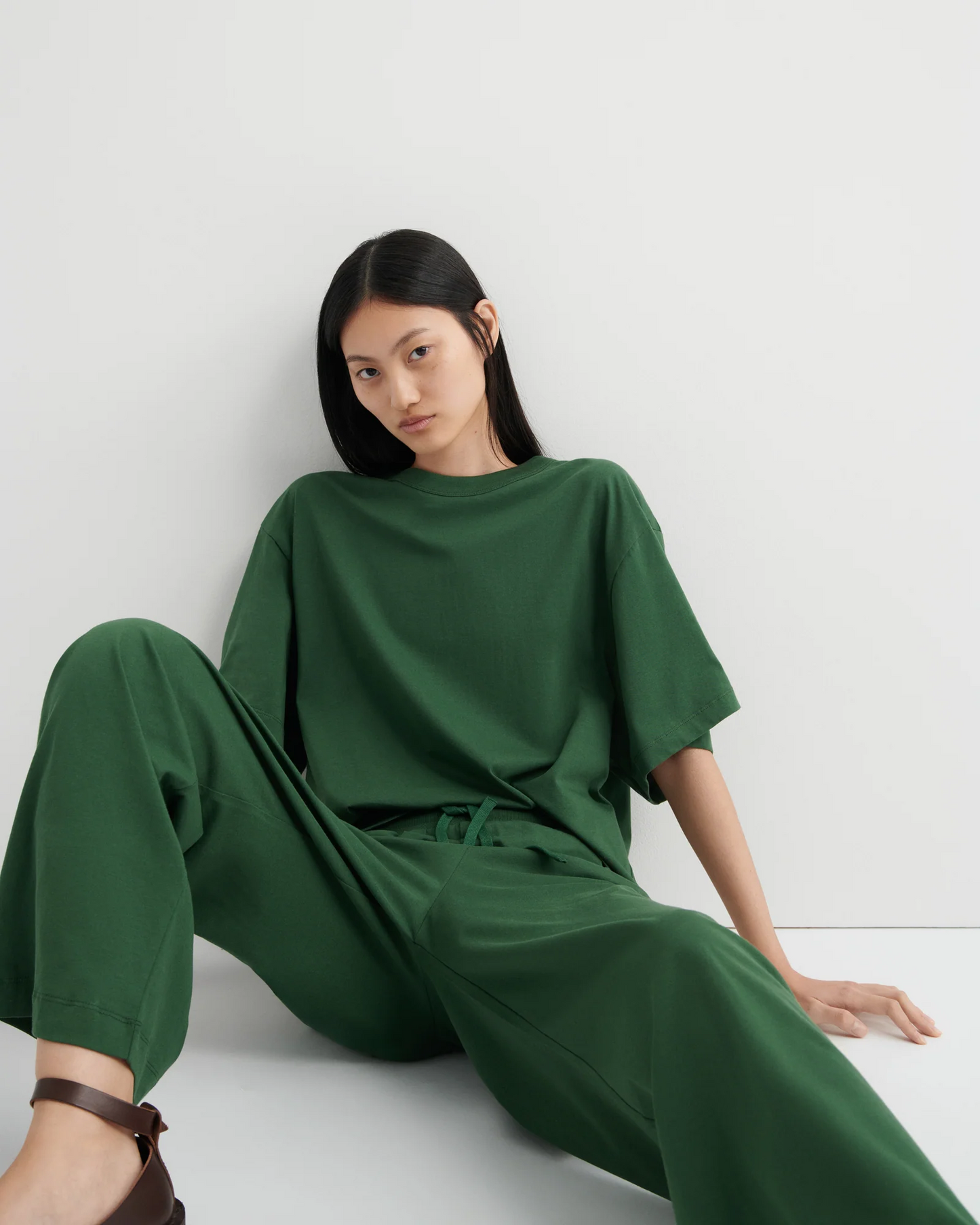Kowtow Wide Leg Pant - Forest