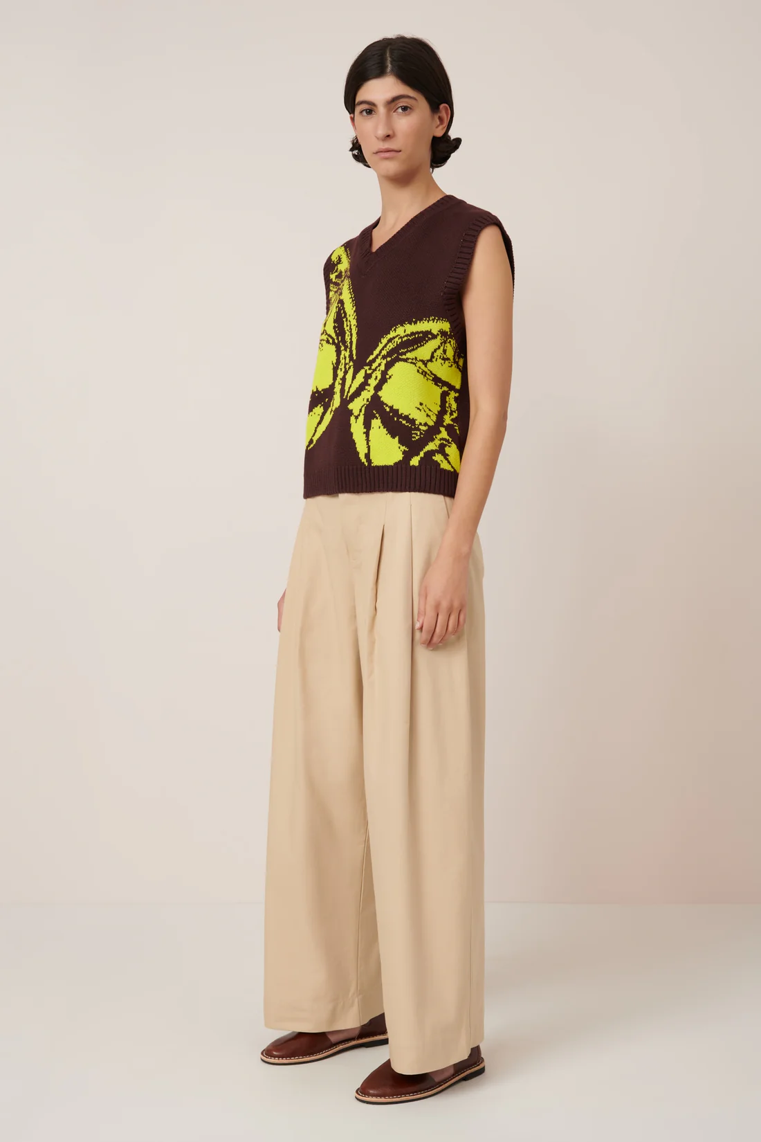 Kowtow Wingspan Vest - Mahogany