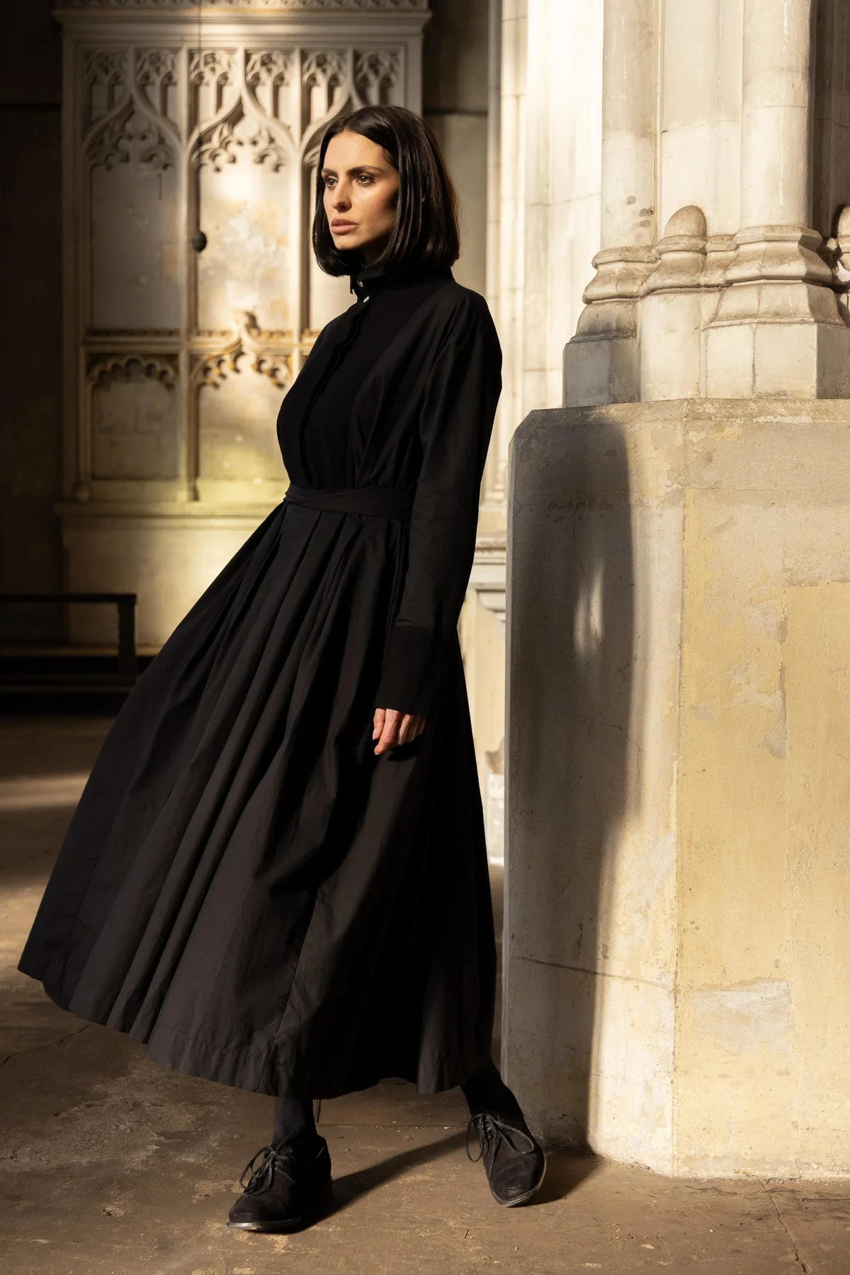 Meg By Design Winifred Dress Cotton Poplin - Black