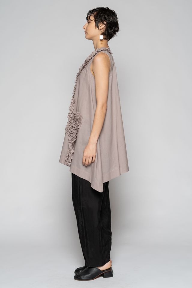 Dogstar Mimi Frill Tunic - Slate