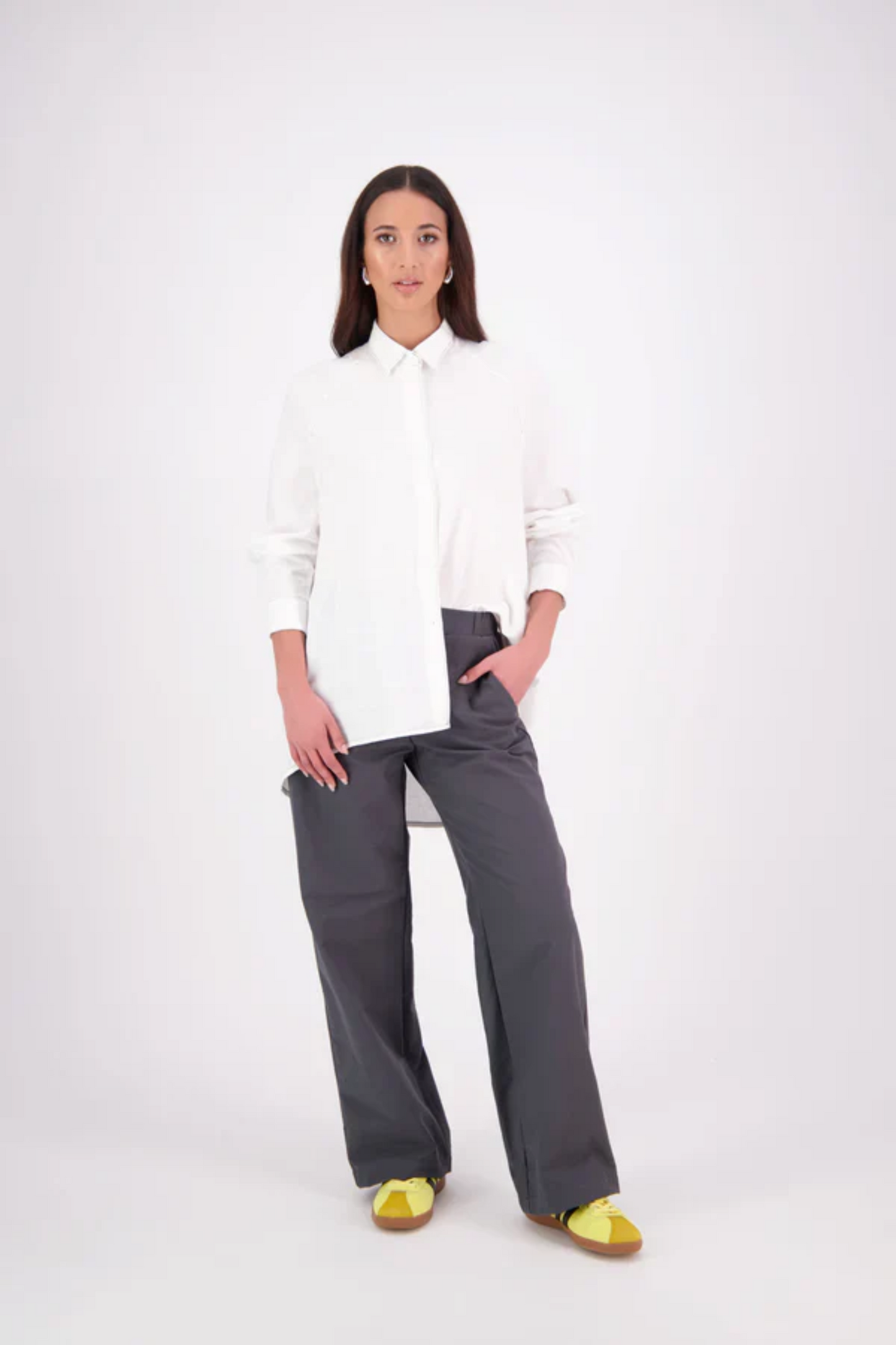 NES Zola Linen Shirt - White